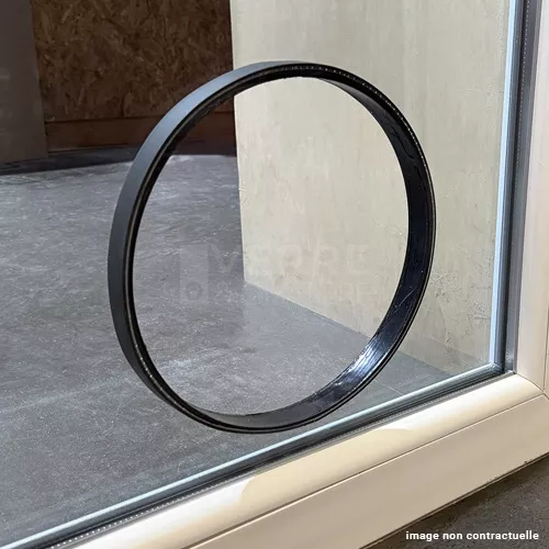 Double vitrage feuilleté sur-mesure avec trou pour chatière