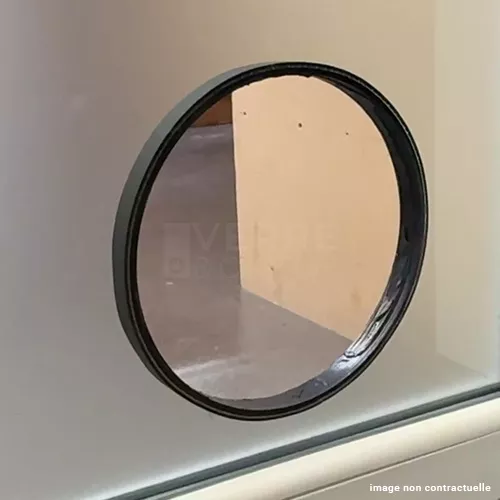 Double vitrage dépoli sur-mesure avec trou pour chatière