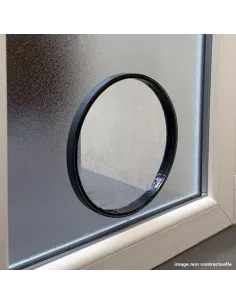 Double vitrage granité G200 sur-mesure avec trou pour chatière 2