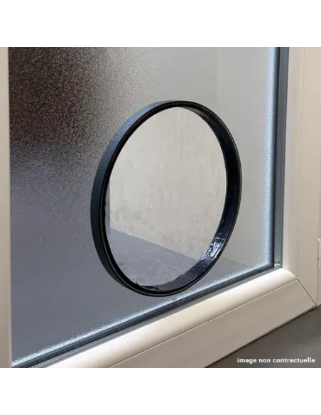 Double vitrage granité G200 sur-mesure avec trou pour chatière