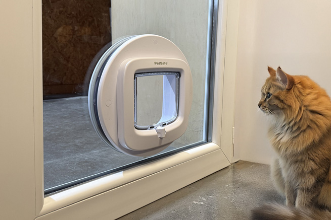 Photos double vitrage avec chatière